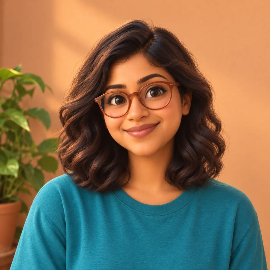 Potret dengan kacamata terakota · Pixar